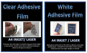 How to print your own signs or custom designs using Adhesive Film A4