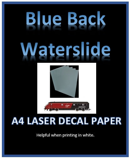 Blue LASER Water Slide Decal Paper - Custom White Decal Printing Film – Mr  Decal Paper