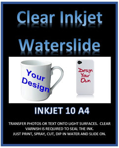 Clear Inkjet Waterslide Decal Paper - Water Transfer Medium to – Mr Decal Paper