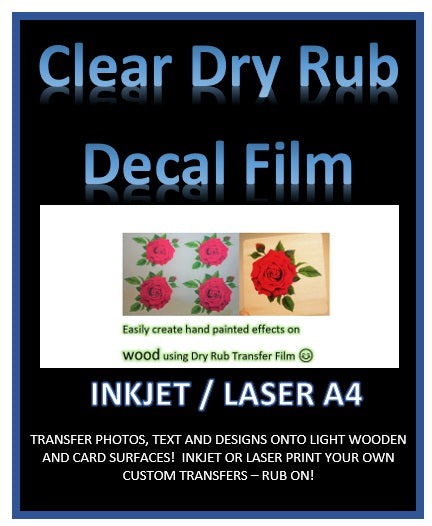 InkJet/Laser Printable DIY Wood Transfer Paper
