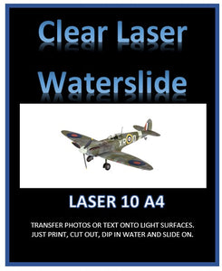 Clear laser waterslide decal paper Print your water transfers A4 – Mr Paper