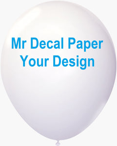 Decal Paper - Waterslide Transfer Paper - Clear Inkjet Water Slide
