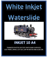White Inkjet Waterslide Decal Paper - Printing Transfers for Dark Surfaces